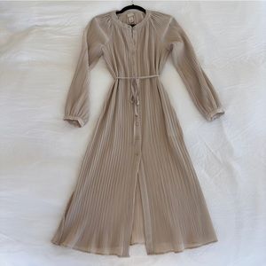 H&M pleated dress